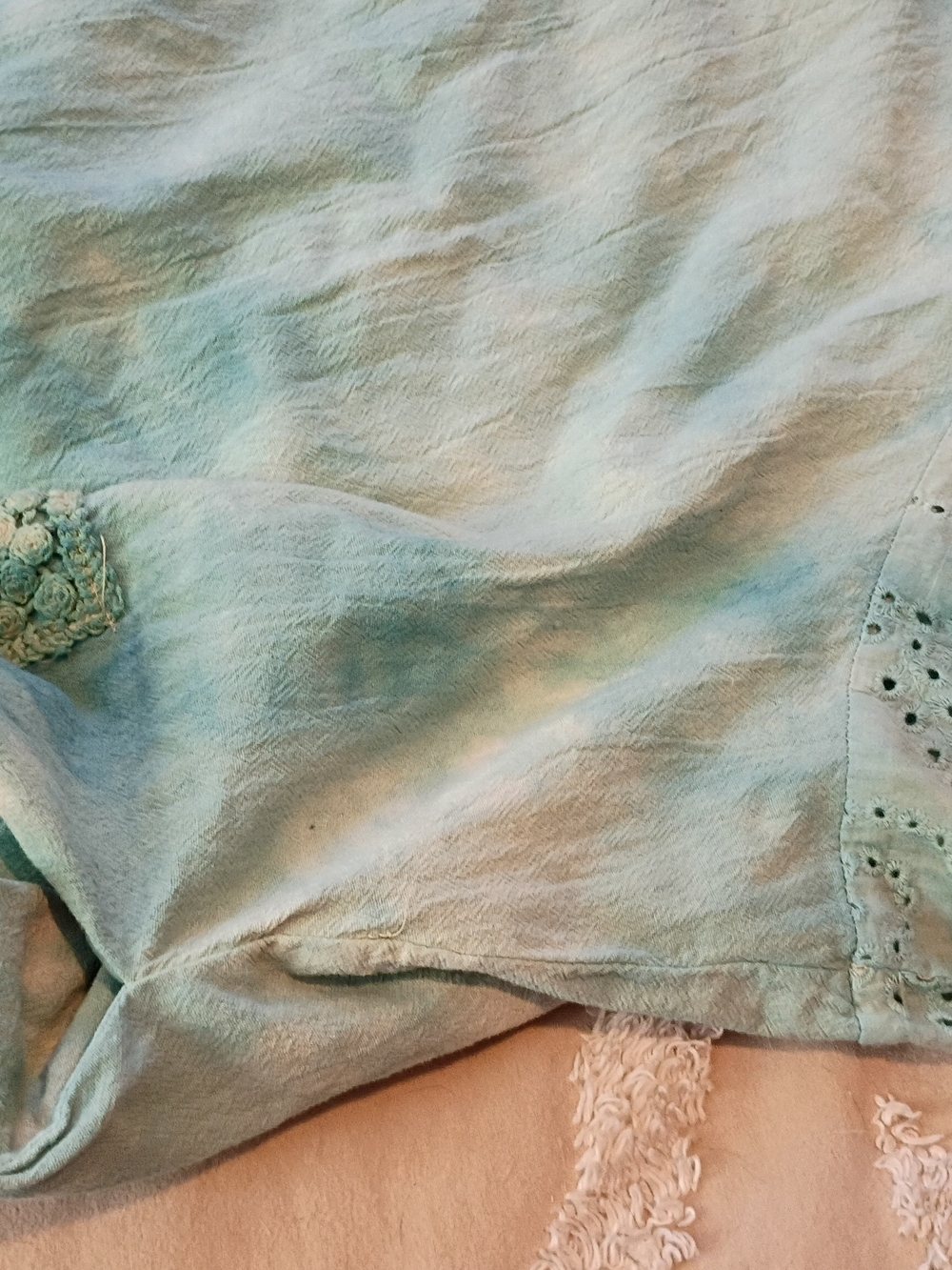 NWT A Rare Bird Miss Madam Seafoam Maxi Eyelet Dress S M - Picture 11 of 12